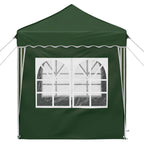 Pop-up Partyzelt 195 x 195 x 245 cm Grün Oxford-Stoff