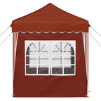 Pop-up Partyzelt 195 x 195 x 245 cm Terrakotta Oxford-Stoff