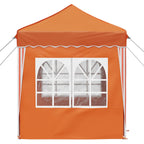 Pop-up Partyzelt 195 x 195 x 245 cm Orange Oxford-Stoff