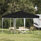 Pop-up Partyzelt 288 x 288 x 245 cm Anthrazit Oxford-Stoff