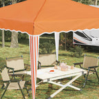Pop-up Partyzelt 288 x 288 x 245 cm Orange Oxford-Stoff
