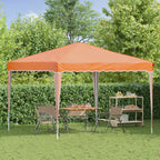 Pop-up Partyzelt 288 x 288 x 245 cm Orange Oxford-Stoff