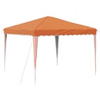 Pop-up Partyzelt 288 x 288 x 245 cm Orange Oxford-Stoff