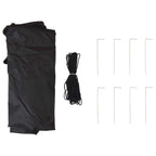 Pop-up Partyzelt 288 x 288 x 245 cm Anthrazit Oxford-Stoff