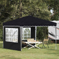 Pop-up Partyzelt 288 x 288 x 245 cm Anthrazit Oxford-Stoff