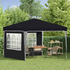 Pop-up Partyzelt 288 x 288 x 245 cm Anthrazit Oxford-Stoff