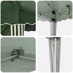 Pop-up Partyzelt 288 x 288 x 245 cm Grün Oxford-Stoff