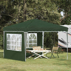 Pop-up Partyzelt 288 x 288 x 245 cm Grün Oxford-Stoff