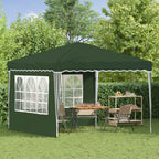 Pop-up Partyzelt 288 x 288 x 245 cm Grün Oxford-Stoff