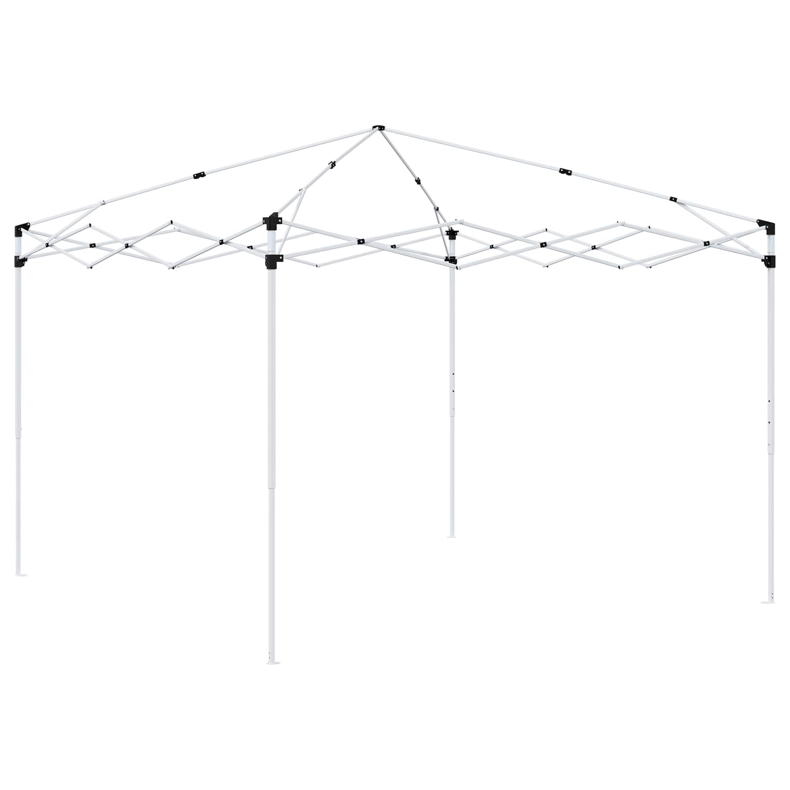 Pop-up Partyzelt 288 x 288 x 245 cm Taupe Oxford-Stoff