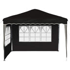 Pop-up Partyzelt 288 x 288 x 245 cm Schwarz Oxford-Stoff