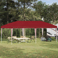 Pop-up Partyzelt 575 x 290 x 245 cm Bordeauxrot
