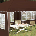 Pop-up Partyzelt 575 x 289 x 245 cm Braun