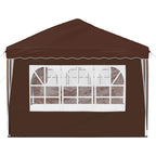 Pop-up Partyzelt 575 x 289 x 245 cm Braun