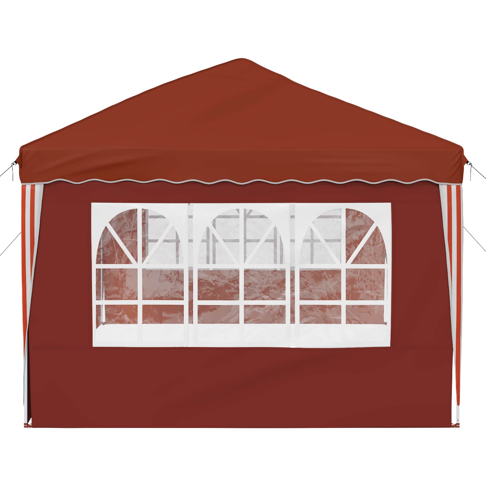 Pop-up Partyzelt 575 x 289 x 245 cm Terrakotta
