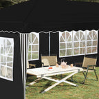 Pop-up Partyzelt 575 x 289 x 245 cm Schwarz