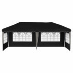 Pop-up Partyzelt 575 x 289 x 245 cm Schwarz