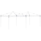 Pop-up Partyzelt 575 x 288 x 245 cm Taupe