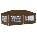 Pop-up Partyzelt 575 x 288 x 245 cm Taupe
