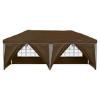 Pop-up Partyzelt 575 x 288 x 245 cm Taupe