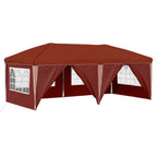 Pop-up Partyzelt 575 x 288 x 245 cm Terrakotta