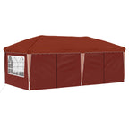 Pop-up Partyzelt 575 x 288 x 245 cm Terrakotta