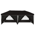 Pop-up Partyzelt 575 x 288 x 245 cm Schwarz