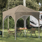 Pop-up Partyzelt 194 x 194 x 245 cm Creme