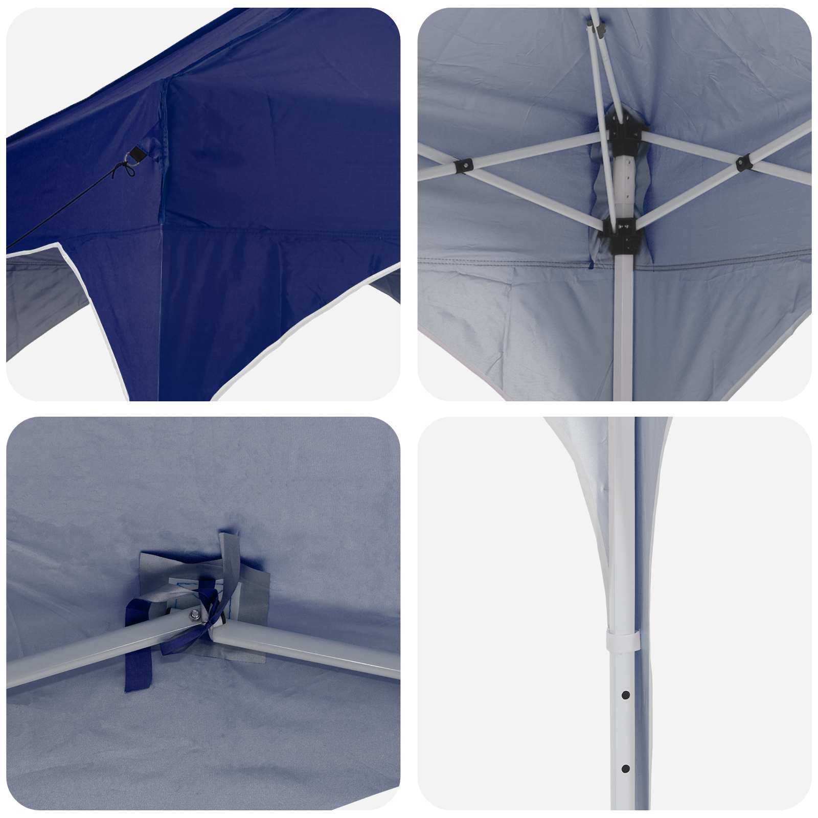 Pop-up Partyzelt 194 x 194 x 245 cm Blau