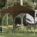 Pop-up Partyzelt 194 x 194 x 245 cm Taupe