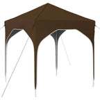 Pop-up Partyzelt 194 x 194 x 245 cm Taupe