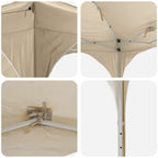 Pop-up Partyzelt 192 x 192 x 245 cm Creme