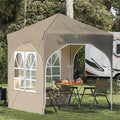 Pop-up Partyzelt 192 x 192 x 245 cm Creme