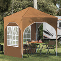 Pop-up Partyzelt 192 x 192 x 245 cm Beige