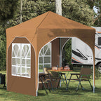 Pop-up Partyzelt 192 x 192 x 245 cm Beige