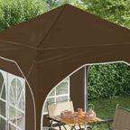 Pop-up Partyzelt 192 x 192 x 245 cm Taupe