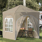 Pop-up Partyzelt 192 x 192 x 245 cm Creme