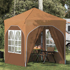 Pop-up Partyzelt 192 x 192 x 245 cm Beige