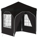 Pop-up Partyzelt 192 x 192 x 245 cm Schwarz
