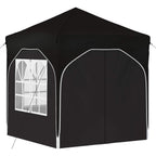 Pop-up Partyzelt 192 x 192 x 245 cm Schwarz
