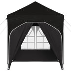 Pop-up Partyzelt 192 x 192 x 245 cm Schwarz