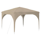 Pop-up Partyzelt 290 x 290 x 245 cm Creme