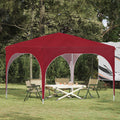 Pop-up Partyzelt 290 x 290 x 245 cm Bordeauxrot