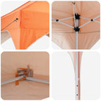 Pop-up Partyzelt 290 x 290 x 245 cm Orange