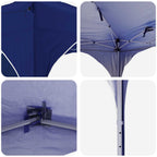 Pop-up Partyzelt 290 x 290 x 245 cm Blau