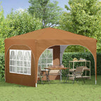 Pop-up Partyzelt 290 x 290 x 245 cm Beige