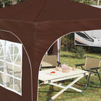 Pop-up Partyzelt 290 x 290 x 245 cm Braun