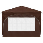 Pop-up Partyzelt 290 x 290 x 245 cm Braun