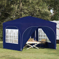 Pop-up Partyzelt 290 x 290 x 245 cm Blau