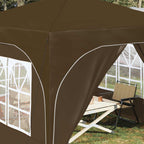Pop-up Partyzelt 290 x 290 x 245 cm Taupe